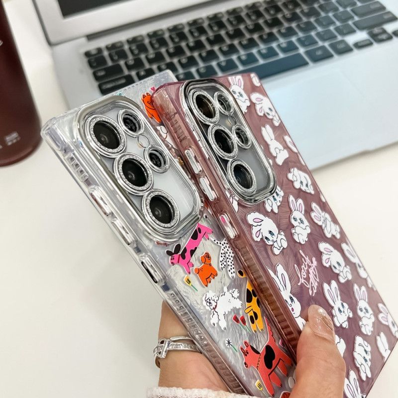 Kryt Samsung Galaxy S25 Ultra 5g Zábavní Dinosauři S Ochranou Čočky