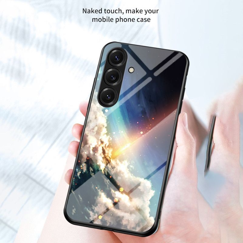 Kryt Samsung Galaxy S26 Nebesky Modré Tvrzené Sklo S Hvězdnou Barvou