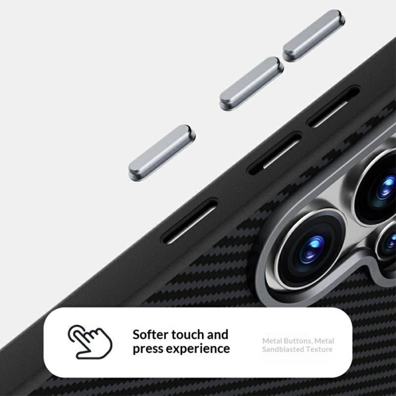 Kryt Samsung Galaxy S26 Plus Kryty Na Mobil Magnetický Držák Z Uhlíkových Vláken Abeel