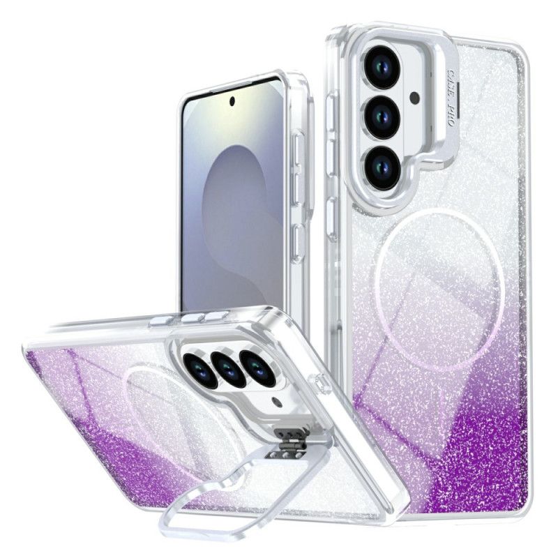 Kryt Samsung Galaxy S26 Plus Kryty Na Mobil Magnetický Gradientní Třpytky A Podklad