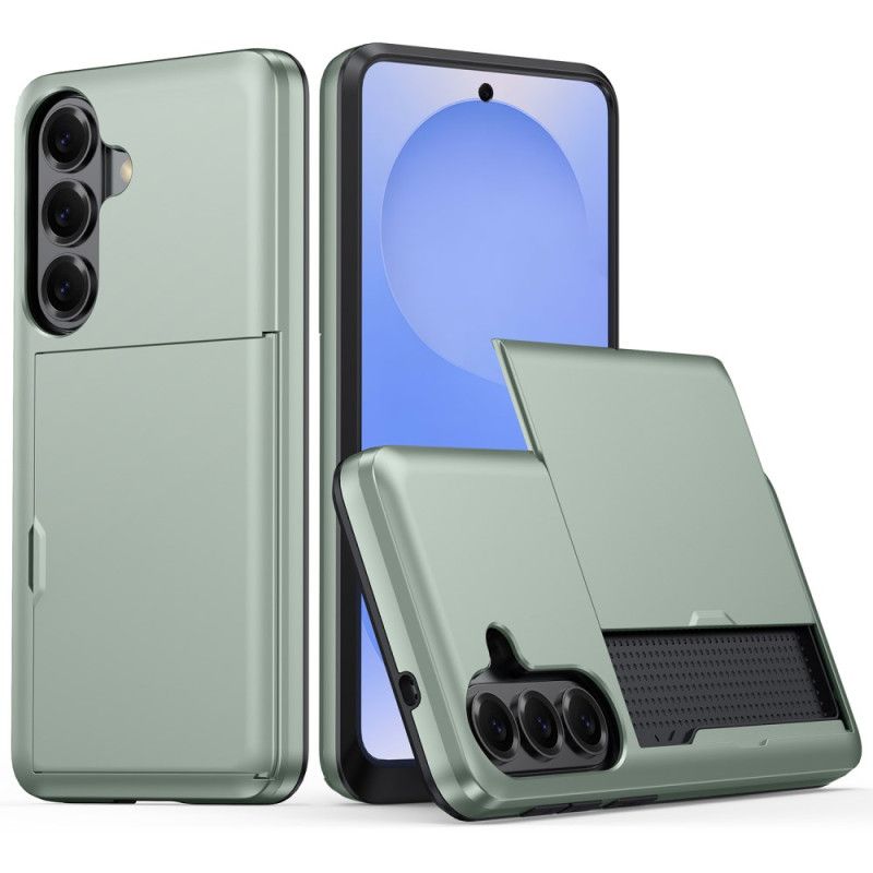 Kryt Samsung Galaxy S26 Plus Pouzdro Na Karty S Metalickým Efektem