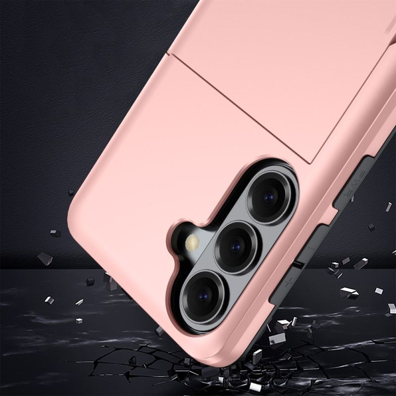 Kryt Samsung Galaxy S26 Plus Pouzdro Na Karty S Metalickým Efektem