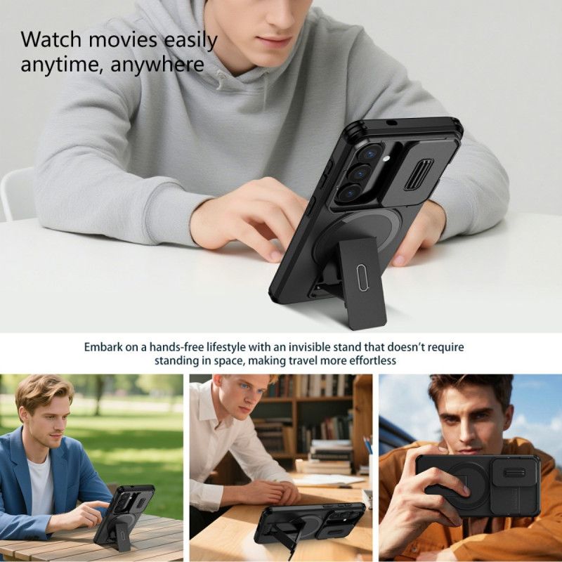 Kryt Samsung Galaxy S26 Posuvný Magnetický Stojánek A Kryt Fotoaparátu