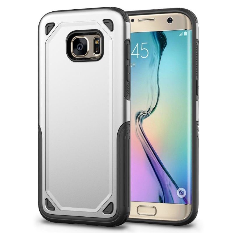 Kryt Samsung Galaxy S7 Brnění S Kovovým Efektem