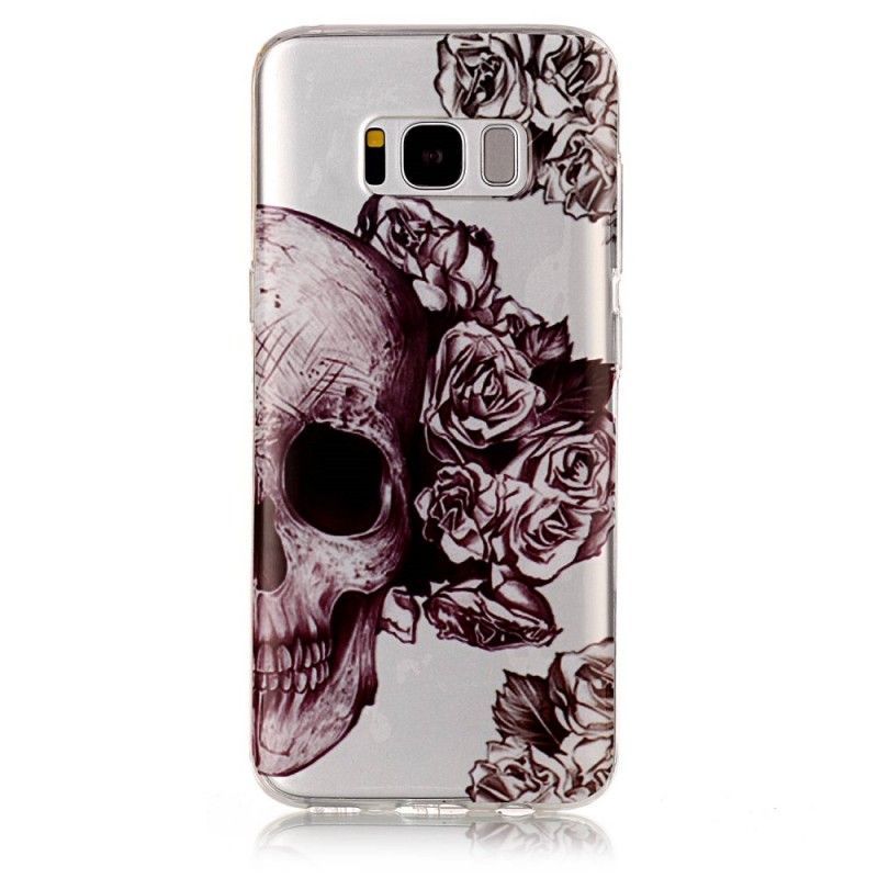 Kryt Samsung Galaxy S8 Květinová Lebka