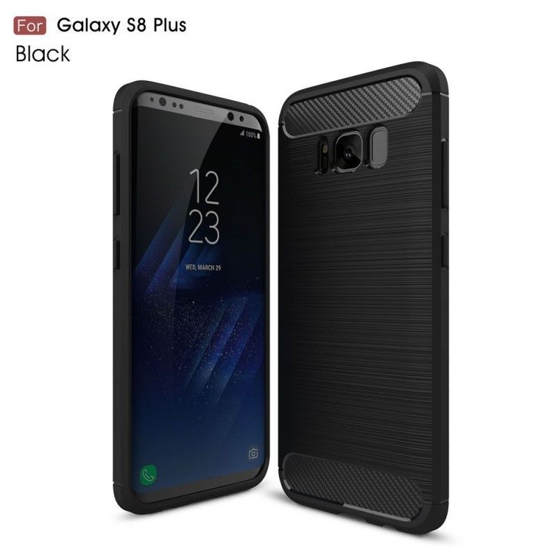 Kryt Samsung Galaxy S8 Plus Kartáčované Uhlíkové Vlákno