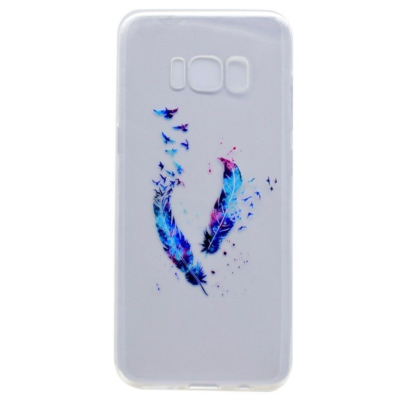 Kryt Samsung Galaxy S8 Průhledné Peří