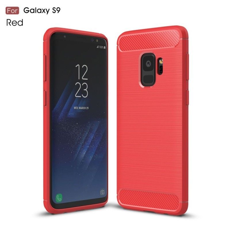 Kryt Samsung Galaxy S9 Kartáčované Uhlíkové Vlákno