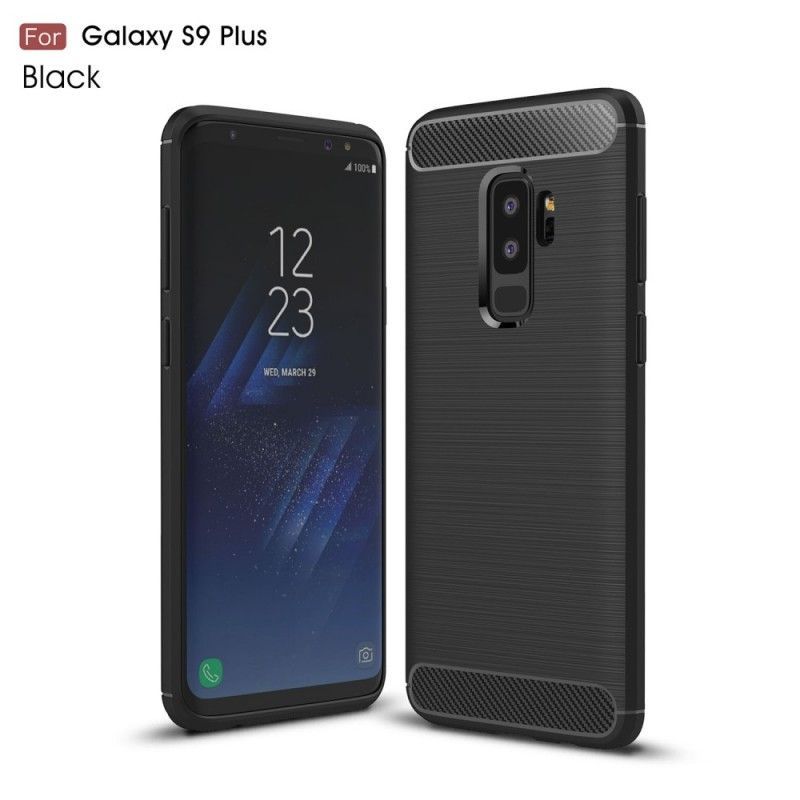 Kryt Samsung Galaxy S9 Plus Kartáčované Uhlíkové Vlákno