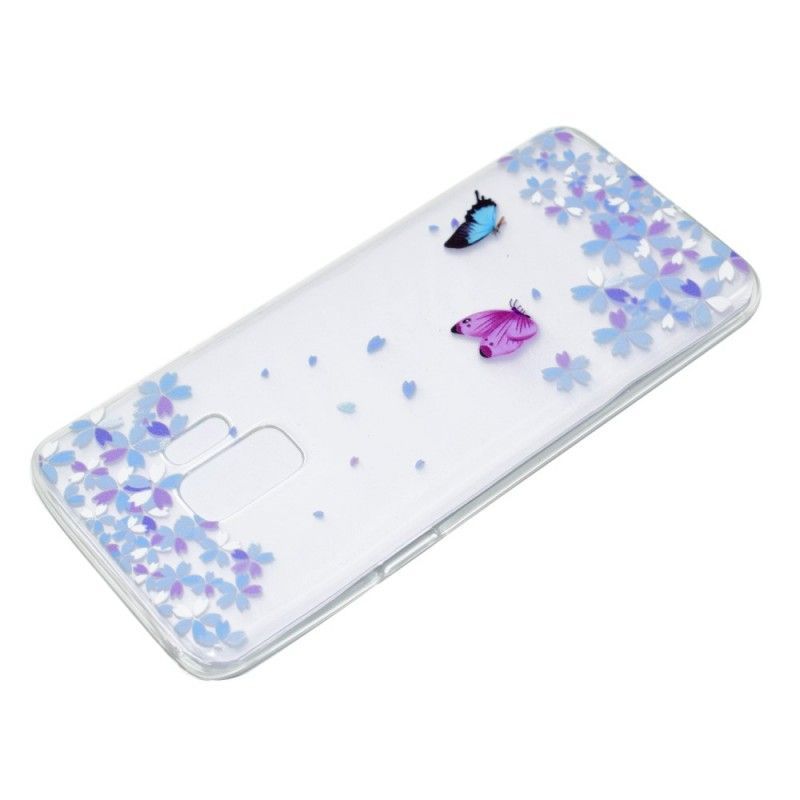 Kryt Samsung Galaxy S9 Průhlední Motýli A Květiny