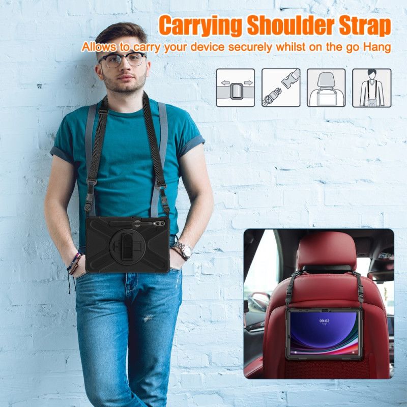 Kryt Samsung Galaxy Tab S10 Plus Kryty Na Mobil Odolný Stojánek A Ramenní Popruh