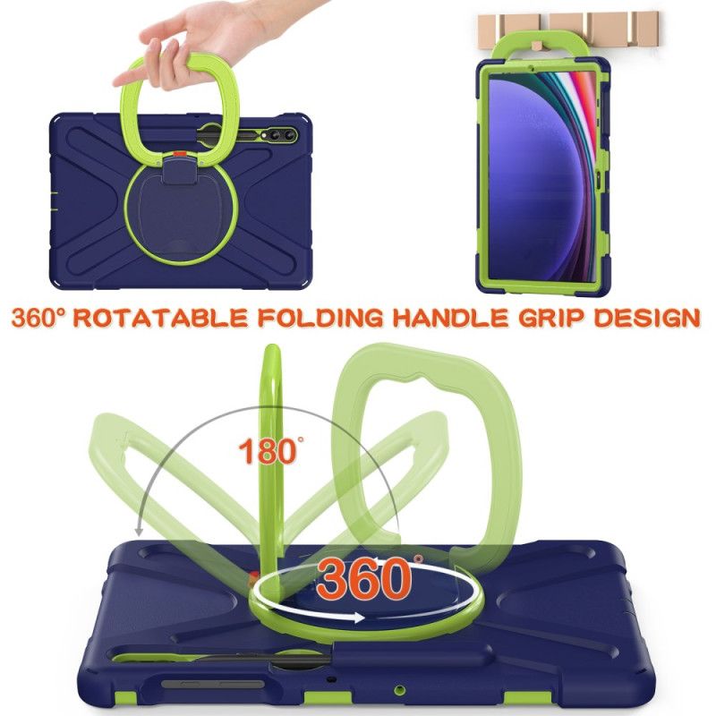 Kryt Samsung Galaxy Tab S10 Plus Multifunkční Otočný Stojan A Rukojeť
