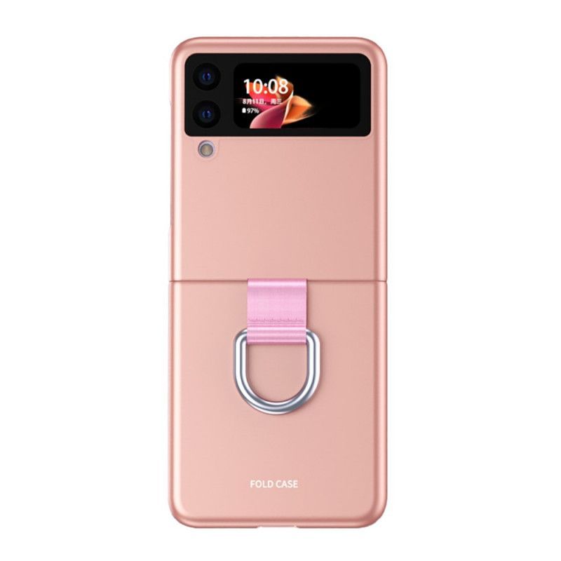 Kryt Samsung Galaxy Z Flip 3 5g Dotek Pokožky S Prstenem