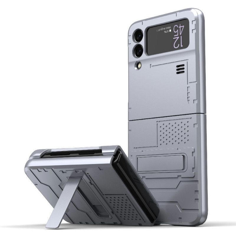 Kryt Samsung Galaxy Z Flip 3 5g Kovový Efekt S Podporou