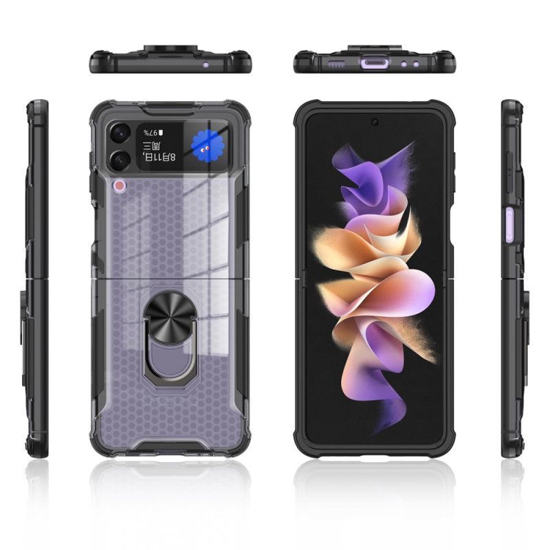 Kryt Samsung Galaxy Z Flip 3 5g Podpěrný Kroužek Se Zesílenými Okraji