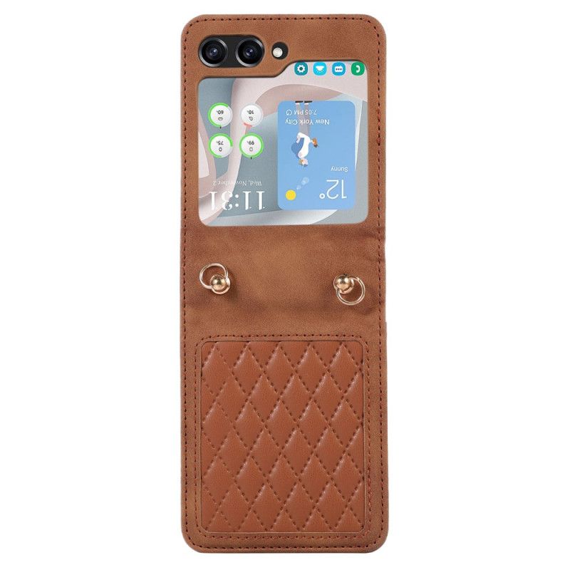 Kryt Samsung Galaxy Z Flip 5 Kryty Na Mobil Polstrovaný S Ramenním Popruhem