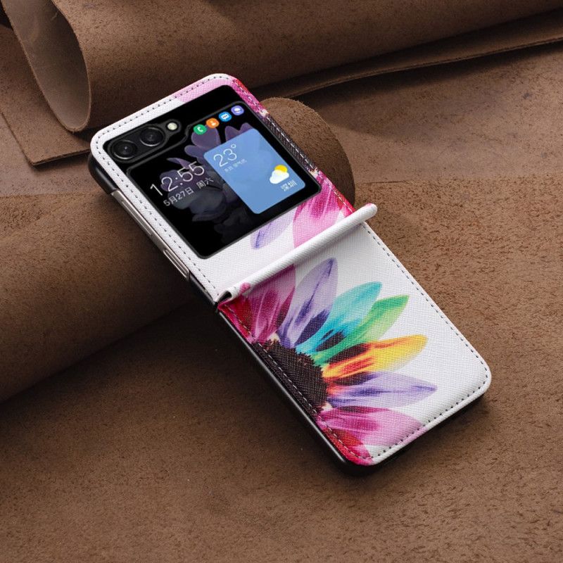 Kryt Samsung Galaxy Z Flip 5 Květina Akvarelu