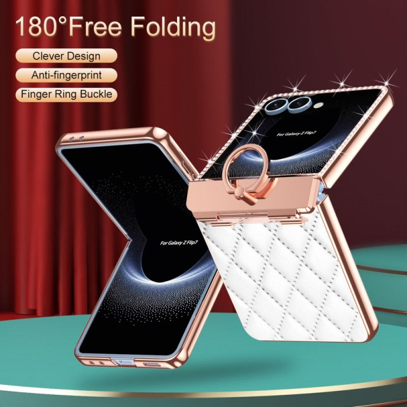 Kryt Samsung Galaxy Z Flip 7 Držák Na Prsteny A Ochranná Fólie Zadního Displeje