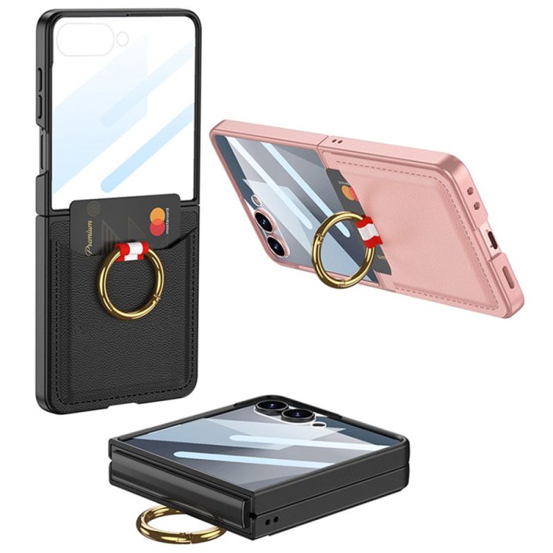Kryt Samsung Galaxy Z Flip 7 Držák Na Prsteny A Pouzdro Na Karty