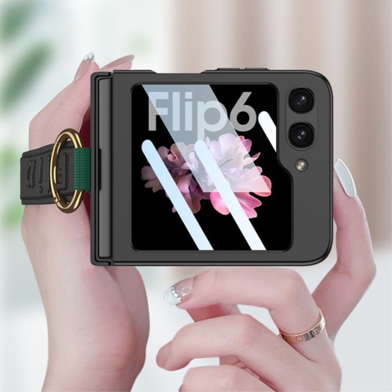 Kryt Samsung Galaxy Z Flip 7 Fe Držák Na Prsten A Popruh Gkk