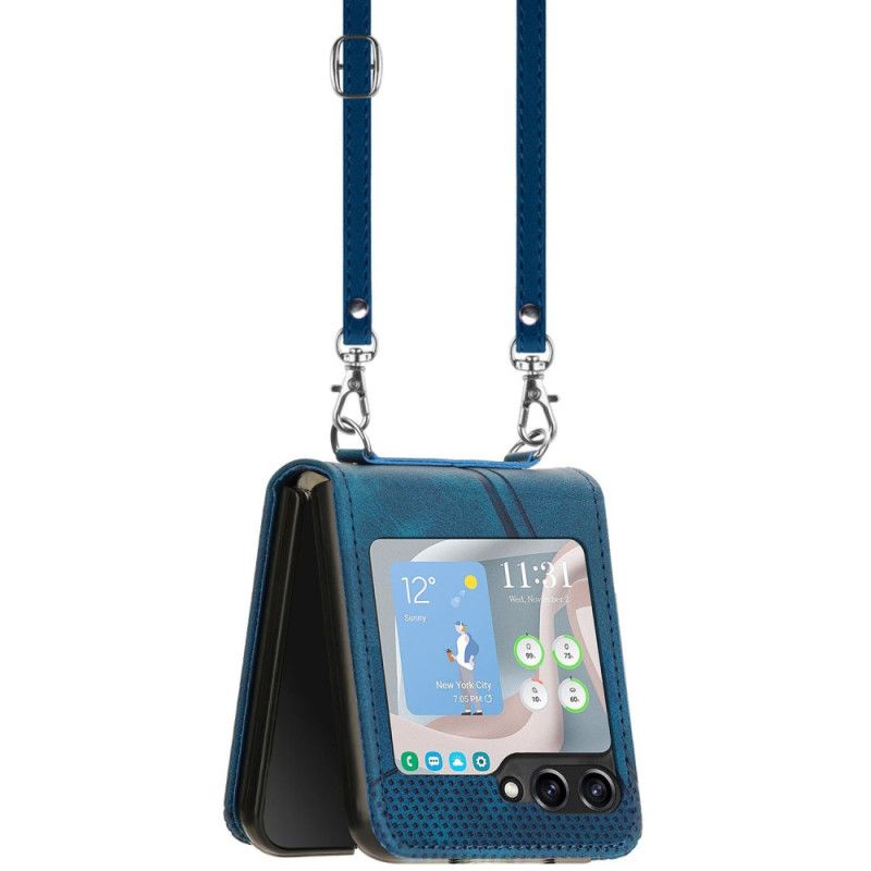 Kryt Samsung Galaxy Z Flip 7 Fe Geometrický S Ramenním Popruhem