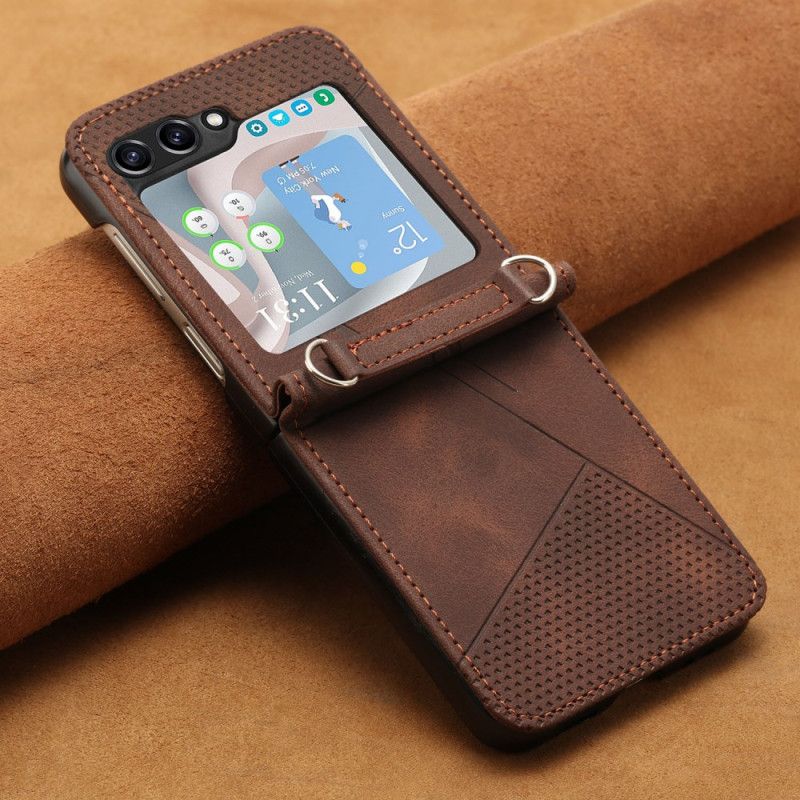 Kryt Samsung Galaxy Z Flip 7 Fe Geometrický S Ramenním Popruhem