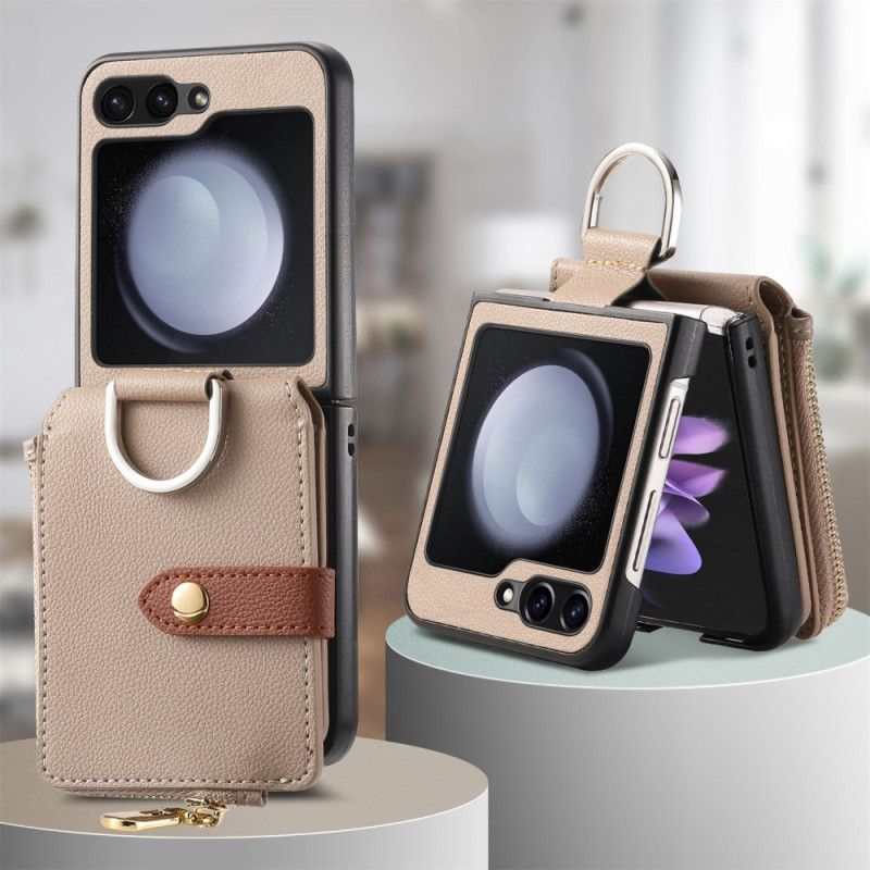 Kryt Samsung Galaxy Z Flip 7 Fe Kapsa Na Zip A Držák Na Prsteny