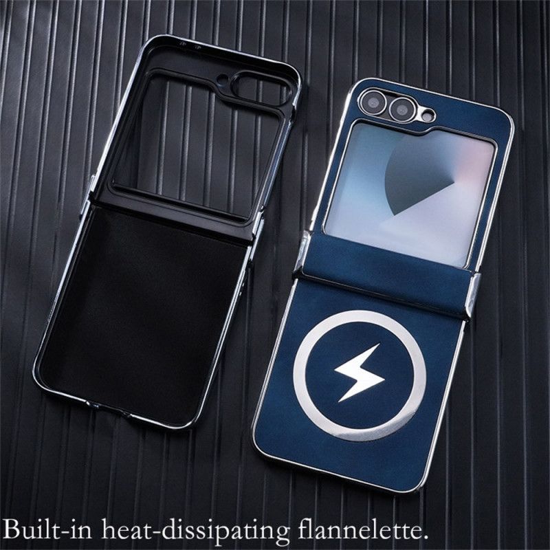 Kryt Samsung Galaxy Z Flip 7 Fe Kompatibilní S Magsafe Kožený Efekt