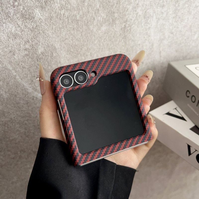 Kryt Samsung Galaxy Z Flip 7 Fe Kryty Na Mobil Magnetická Textura S Uhlíkovými Vlákny