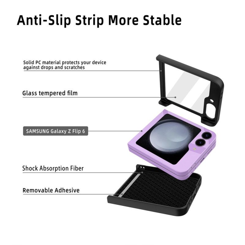 Kryt Samsung Galaxy Z Flip 7 Fe Kryty Na Mobil Pouzdro Na Karty S Texturou Liči