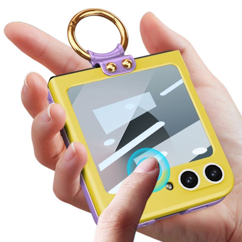 Kryt Samsung Galaxy Z Flip 7 Fe Magnetický Chránič Pantů A Dvoubarevný Stojánek