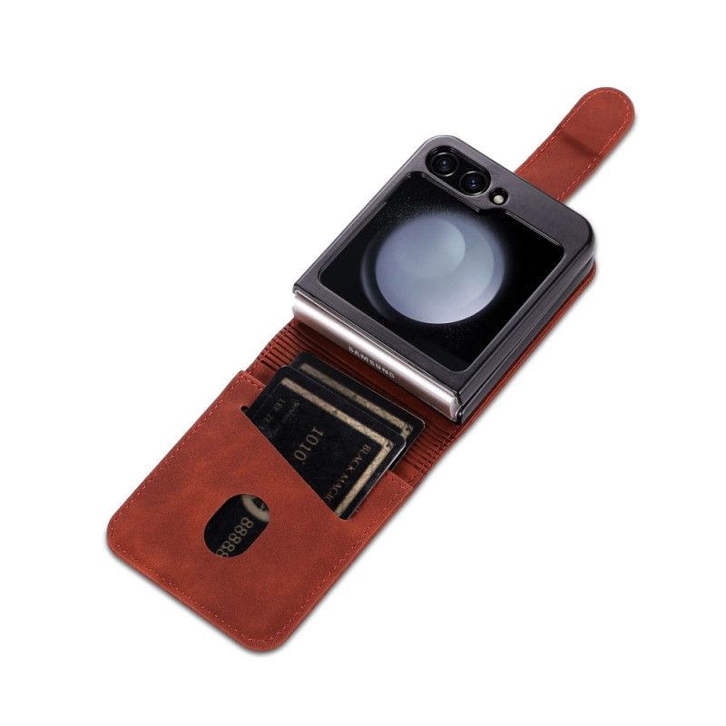 Kryt Samsung Galaxy Z Flip 7 Fe Pouzdro Na Karty Azns Z Umělé Kůže