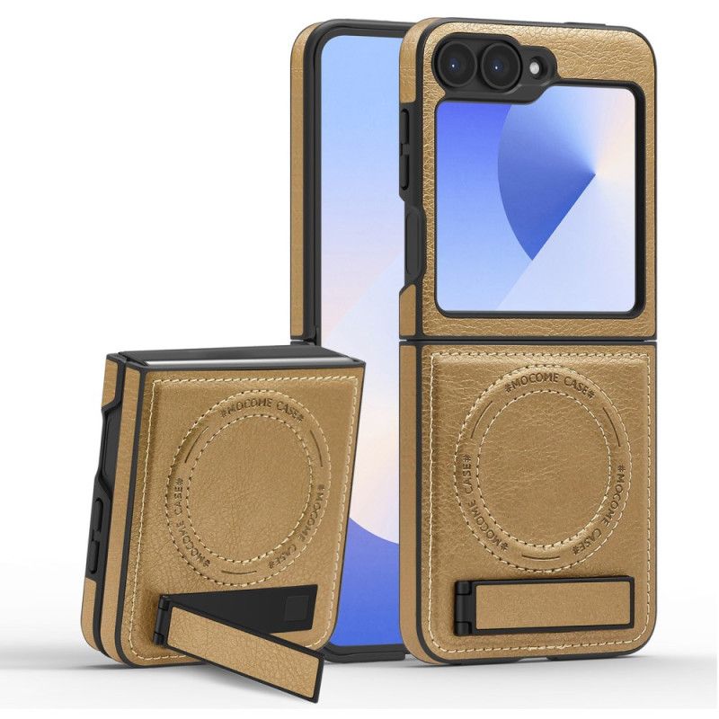 Kryt Samsung Galaxy Z Flip 7 Fe Stojan S Koženým Efektem Kompatibilní S Magsafe