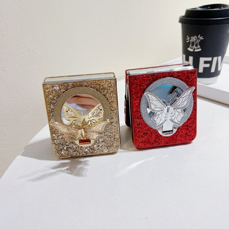 Kryt Samsung Galaxy Z Flip 7 Fe Stojan S Motýlem A Kamínky