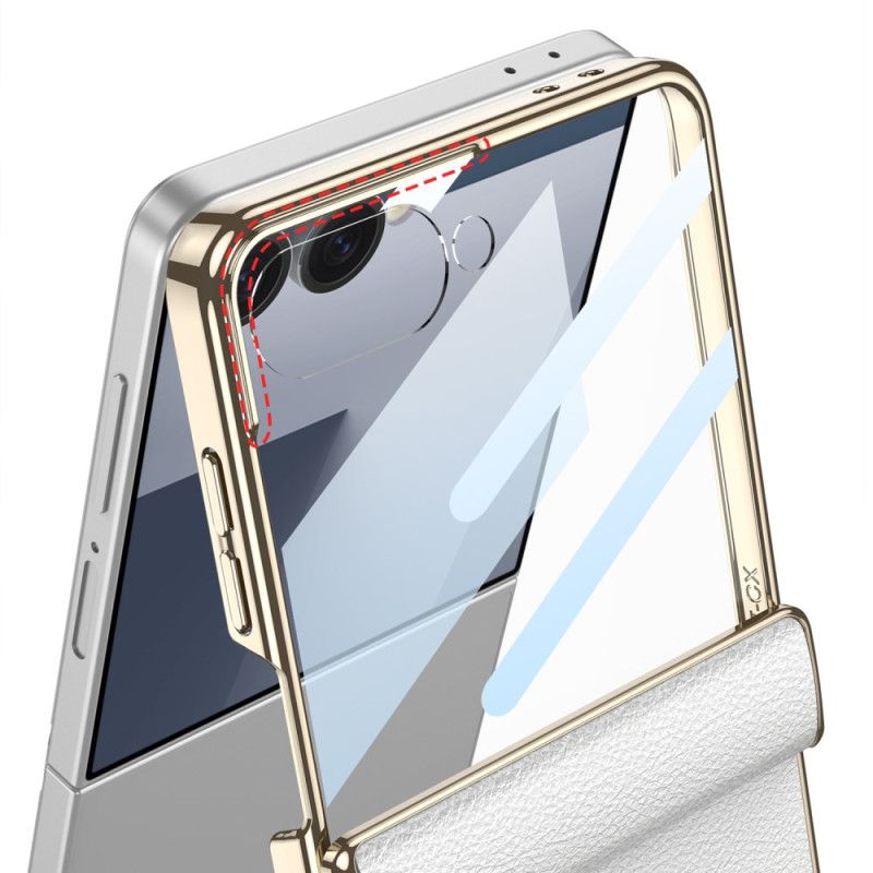 Kryt Samsung Galaxy Z Flip 7 Kryty Na Mobil Umělá Kůže A Podpora Gkk