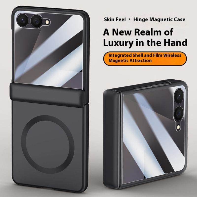 Kryt Samsung Galaxy Z Flip 7 Magnetický S Kovovým Efektem
