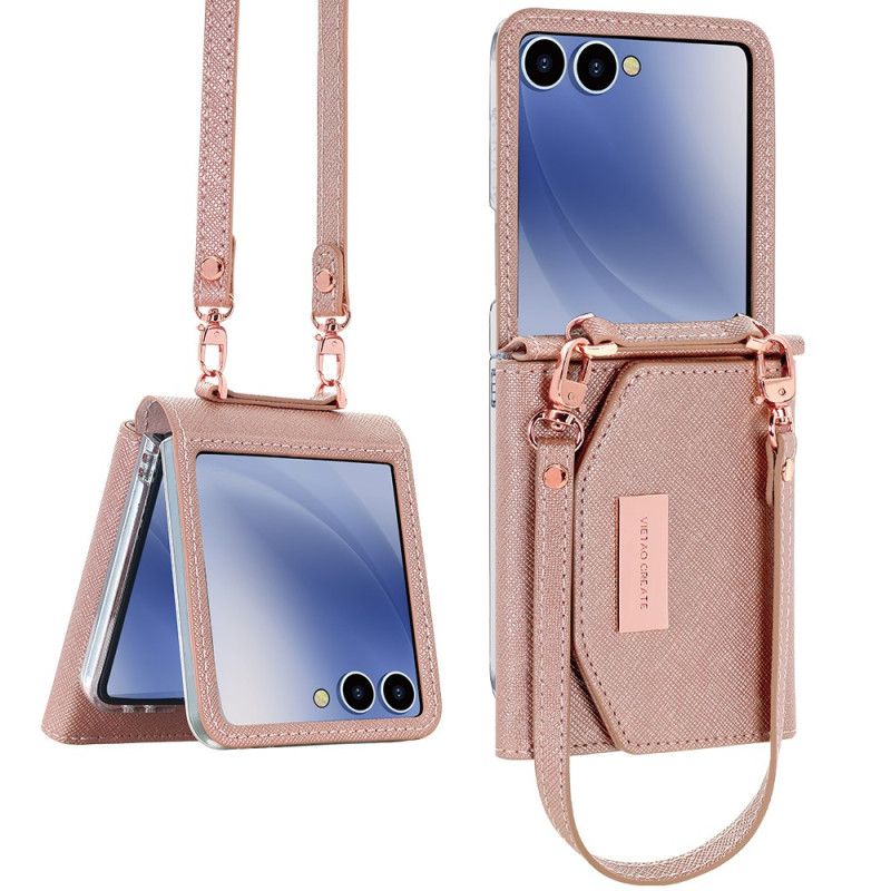 Kryt Samsung Galaxy Z Flip 7 Peněženka A Popruh