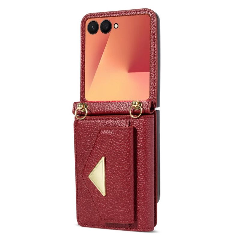 Kryt Samsung Galaxy Z Flip 7 Pouzdro Na Karty A Popruh Na Zápěstí