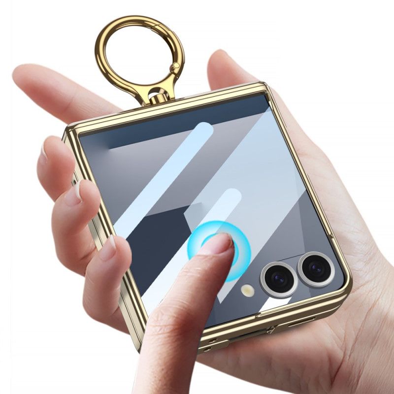 Kryt Samsung Galaxy Z Flip 7 Průhledný Se Stojánkem A Magnetickou Ochranou Gkk