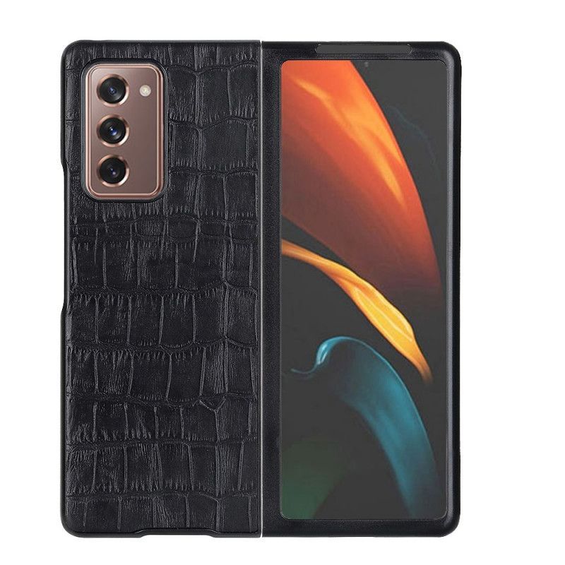 Kryt Samsung Galaxy Z Fold 2 Pravá Krokodýlí Kůže