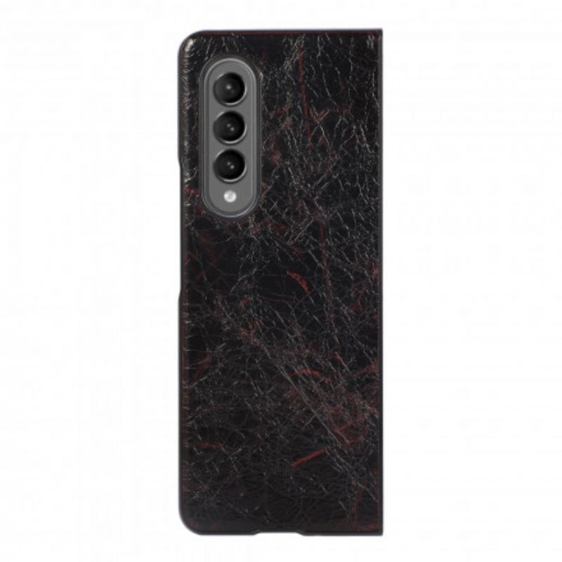Kryt Samsung Galaxy Z Fold 3 5g Texturovaná Imitace Kůže