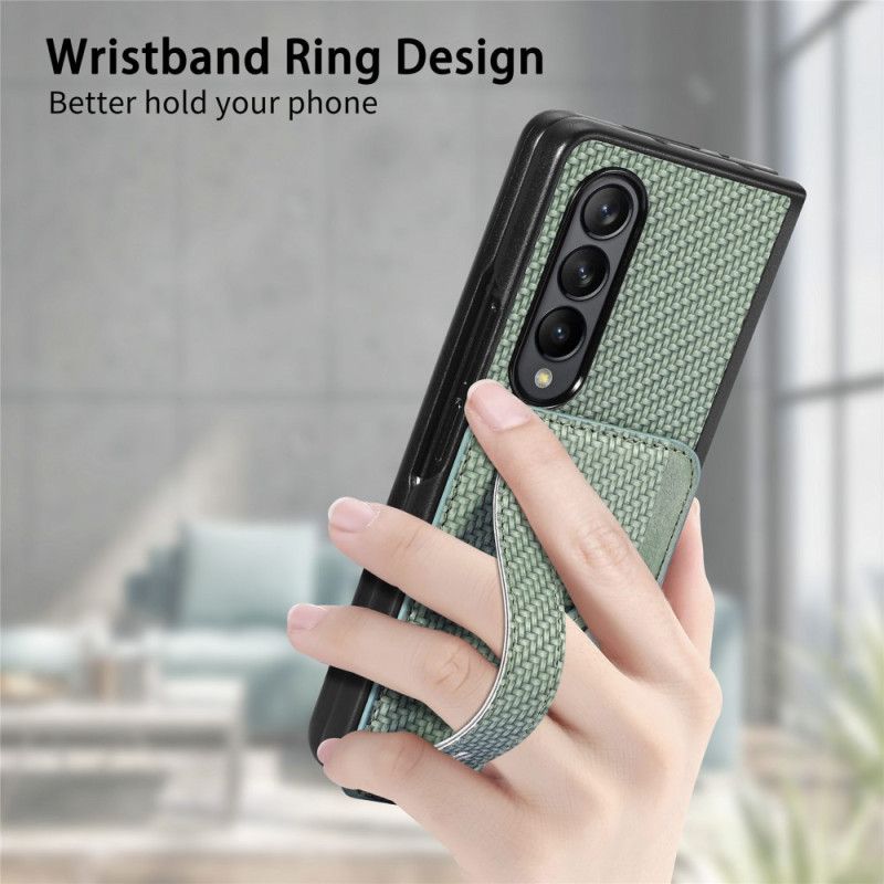 Kryt Samsung Galaxy Z Fold 5 Držák A Popruh Z Uhlíkových Vláken