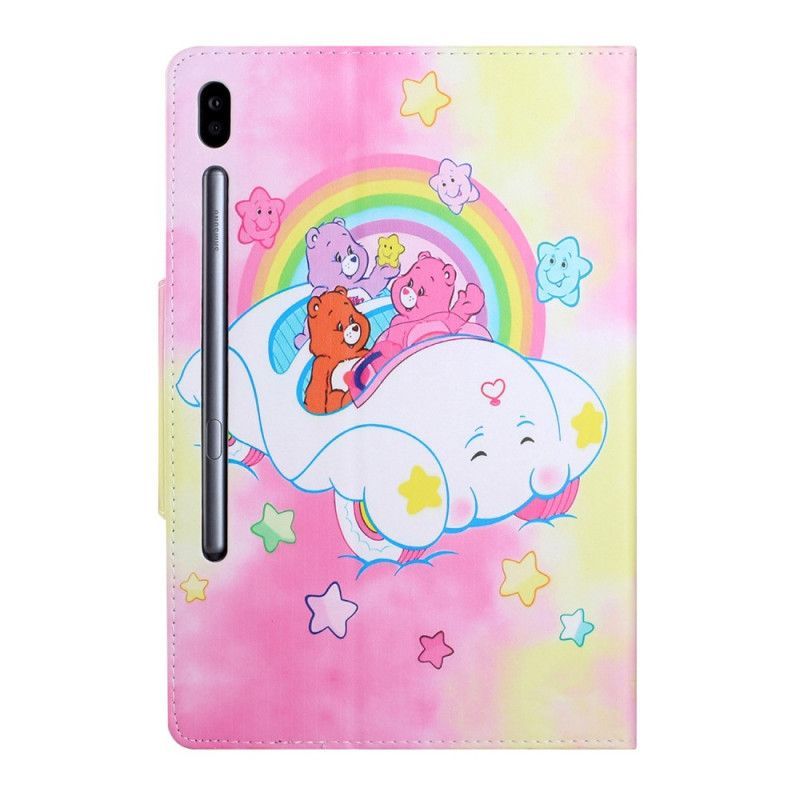 Kryt Z Umělé Kůže Flipové Pouzdro Samsung Galaxy Tab S7 Plus Magic Bears