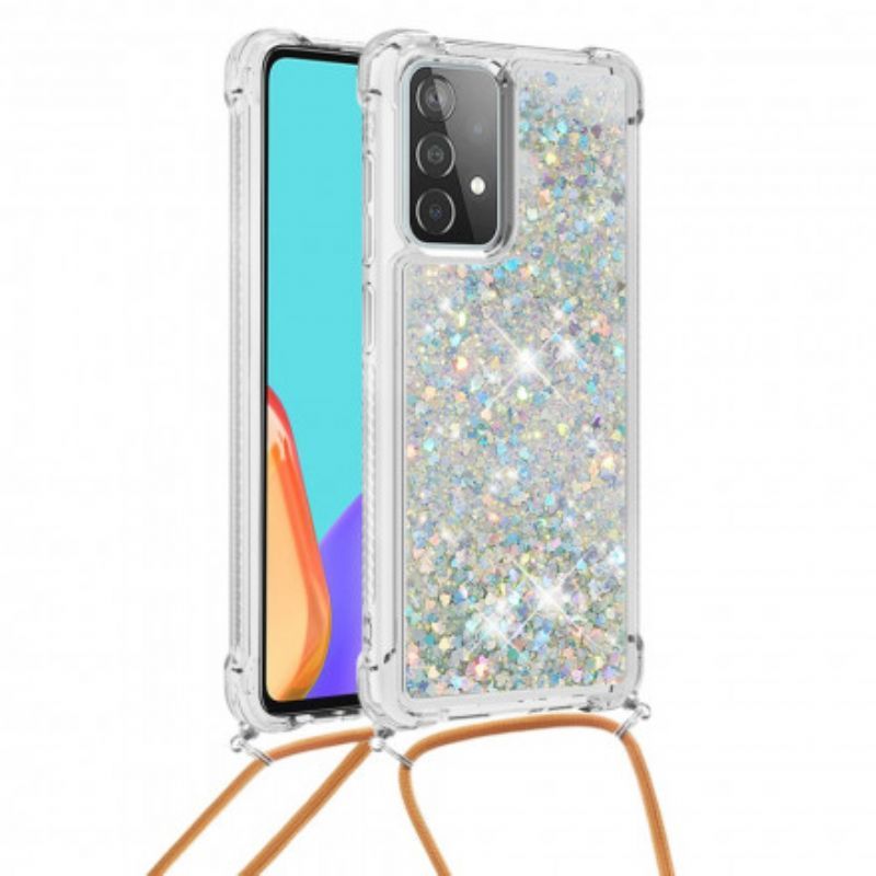 Kryty Na Mobil Na Samsung Galaxy A52 4G / A52 5G / A52s 5G Flitry Se Stahovací Šňůrkou