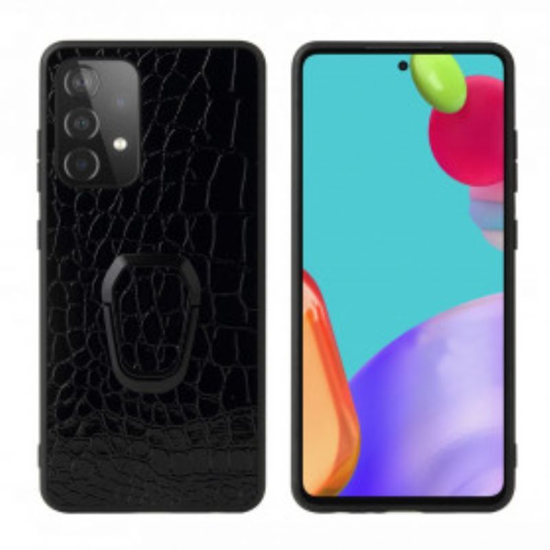 Kryty Na Mobil Na Samsung Galaxy A52 4G / A52 5G / A52s 5G Kroužek Ve Stylu Krokodýla