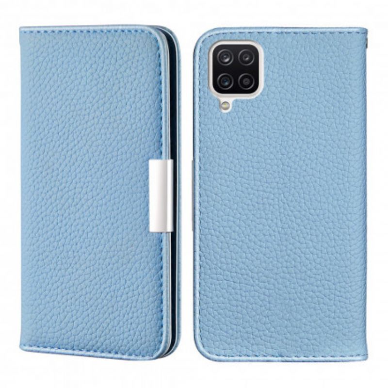 Kryty Na Mobil Na Samsung Galaxy M12 / A12 Flipové Pouzdro Umělá Kůže Litchi Ultra Chic