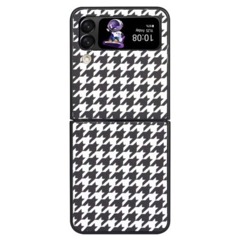 Kryty Na Mobil Na Samsung Galaxy Z Flip 4 Flipové Pouzdro Houndstooth