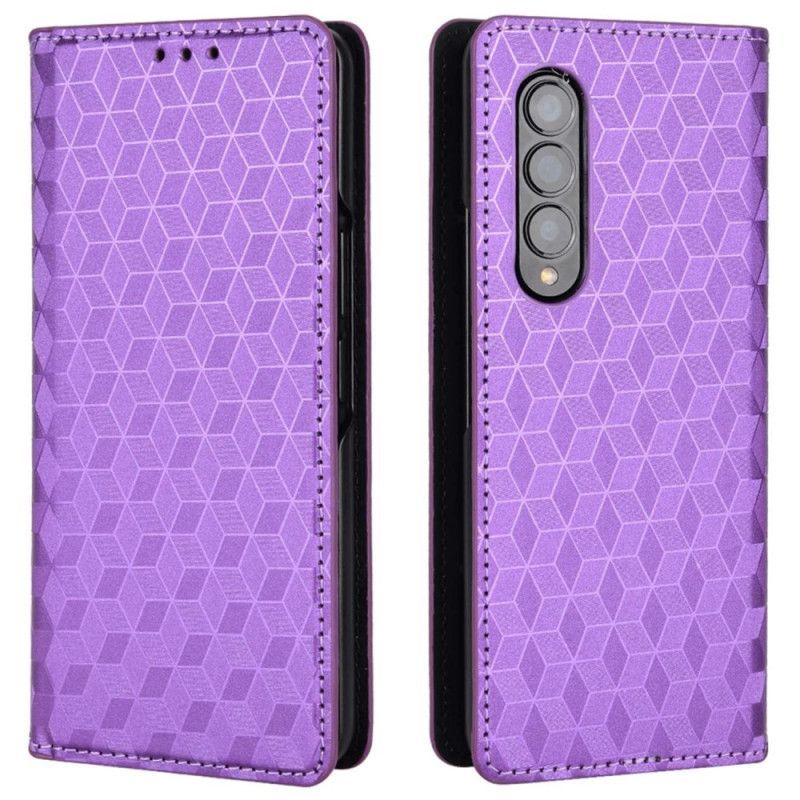 Kryty Na Mobil Na Samsung Galaxy Z Fold 4 Flipové Pouzdro 3d Kostka