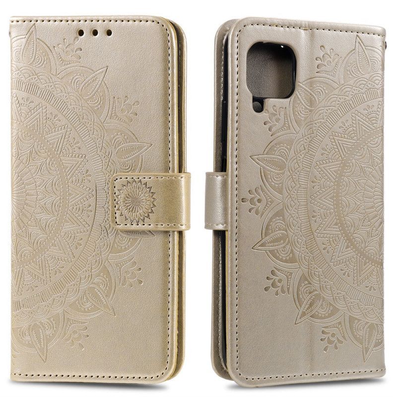 Peněženková Pouzdra Na Samsung Galaxy A42 5g Sluneční Mandala