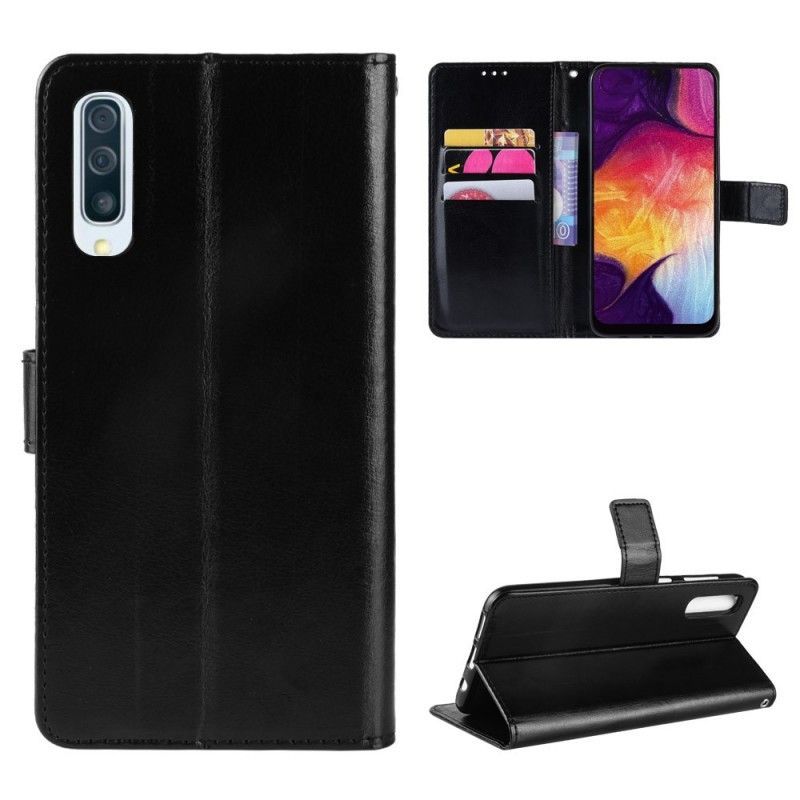 Peněženková Pouzdra Na Samsung Galaxy A50 Čtvercová Imitace Kůže